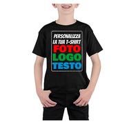 Incidiamo Maglietta T-Shirt Bambino Personalizzata con Stampa Logo, Foto, Scritta Personalizzabile