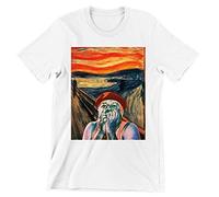 Incidiamo T-Shirt Uomo Film Cult Fantozzi Urlo di Fantozzi - Film Cult Italiani- Maglietta Manica Corta Bianca Taglia L