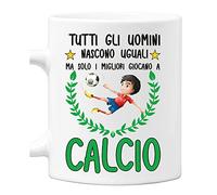 Incidiamo Tazza Calciatore Divertente Mestieri Sport Hobby Tutti Gli Uomini Nascono Uguali, ma Solo i Migliori giocano a calcio Tazza Mug divertenti