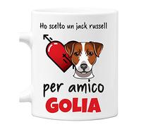 Incidiamo Tazza Jack Russell Personalizzabile Uomo Ho Scelto per amico PERSONALIZZA con Il Nome del Tuo Cane