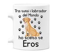Incidiamo Tazza Labrador PERSONALIZZABILE Ho scelto te PERSONALIZZA CON IL NOME DEL TUO CANE