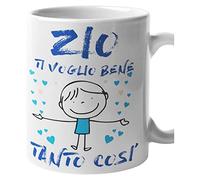 Incidiamo Tazza Mug Zio - ti voglio bene tanto così - Idea Regalo Compleanno Natale Festa