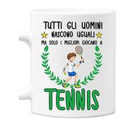 Incidiamo Tazza Tennista Divertente Mestieri Sport Hobby Tutti Gli Uomini Nascono Uguali, ma Solo i Migliori giocano a tennis Tazza Mug divertenti