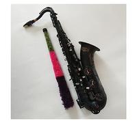 Incisione Dorata Sassofono Tenore Si Bemolle Sax Strumento A Fiato Sax Nichelato Nero Con Bocchino Sassofono per principianti Kit
