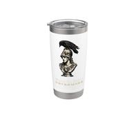 Incisione gotica Quoth il corvo busto di Pallas Poe Bicchiere termico in acciaio inox doppia parete