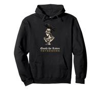 Incisione Gotica Quoth Il Corvo Busto di Pallas Poe Felpa con Cappuccio