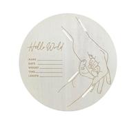 Incisione Nascita Bambini Braccialetto Display In Legno Maternità Titolare Per Neonati E Nuovi Genitori Crescita Pietre Miliari Regali