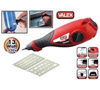 INCISORE ELETTRICO DI PRECISIONE + 2 NORMOGRAFI PER METALLO VETRO PLASTICA VALEX