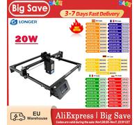 Incisore laser Ray5 20W più lungo 0,08 * 0,1 mm Touchscreen a colori con spot laser Chipset a 32 bit Connessione app 375 * 375 mm