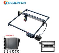 Incisore laser SCULPFUN S30 Ultra 33W con nido d'ape 600x600mm e rullo rotante Taglierina laser CNC Lente protettiva sostituibile
