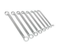 Sealey Inclinato Doppio Terminale Anello Chiave Set 8pc Metrico AK6327