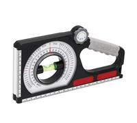 Inclinometro di ingegneria - Righello di misurazione della pendenza magnetica e multifunzionale | Calibro angolare universale per soffitti e tubi | Strumento di precisione con scala trasparente e
