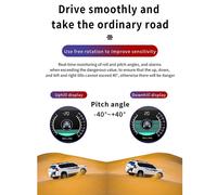 Inclinometro digitale auto fuoristrada indicatore inclinazione livello angolo pe