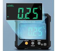 Inclinometro digitale compatto impermeabile IP54, misuratore di livello