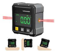 Inclinometro Digitale con Laser a Quattro Lati,inclinometro digitale,inclinometro digitale magnetico con laser,bolla digitale,goniometro digitale professionale,Goniometro Impermeabile per Carpenteria