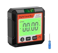 Inclinometro digitale magnetico, righello angolare ad alta precisione, righello angolare digitale, inclinometro, alimentato da batteria magnetica (A)
