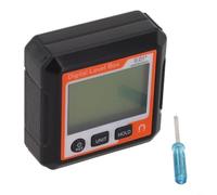 Inclinometro elettronico digitale con base magnetica, modalità relativa/assoluta commutabile, conversione da angolo a pendenza, display LCD con blocco dati, per la lavorazione del legno (C)