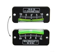 Inclinometro marino per barche a vela e yacht con display ad alta risoluzione, struttura in ABS nero e verde, clinometro portatile per vela e all'aperto (10 gradi)