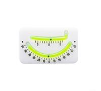 Inclinometro per barche con illuminazione a LED, goniometro affidabile e tracciatore di rotta per attraccare e navigare in sicurezza da 15,2 cm (bianco + verde)
