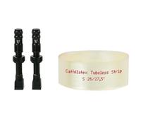 Inclusa la coppia di valvole Effetto Mariposa flap caffélatex strip plus S - 26/27.5”-35-40mm ext Noir