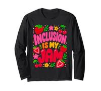 Inclusion Is My Jam Groovy Special Education Sped Teacher Maglia a Manica