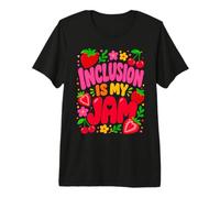 Inclusion Is My Jam Groovy Special Education Sped Teacher Maglietta Premium
