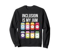 Inclusion Is My Jam Maglietta con Scritta Special Education Teacher Autism Felpa
