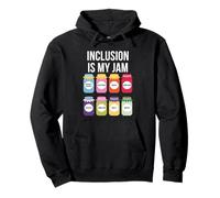 Inclusion Is My Jam Maglietta con Scritta Special Education Teacher Autism Felpa con Cappuccio
