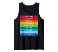 Inclusione società Moderna Amore Arcobaleno LGBTQI Canotta