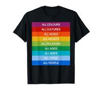 Inclusione società Moderna Amore Arcobaleno LGBTQI Maglietta