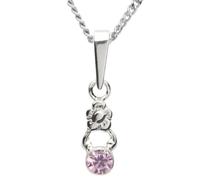InCollections 0410200003401 - Catenina con pendente per bambini con zirconia cubica, argento sterling 925