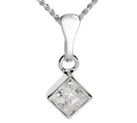 InCollections 0410200016401 - Catenina con pendente per bambini con zirconia cubica, argento sterling 925