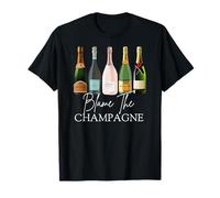 Incolpare lo champagne, bottiglie di champagne giorno bere mimosa Maglietta