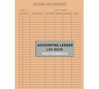 Income and Expense Ledger Book: Financial Accounting Log Notebook and Tracker to Record Income and Expenses For Small Business