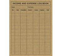income and expense log book: This ledger book simplifies tracking and ensures you always know where your money is going.