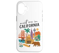 Incontrami in California Iconic Landmarks Travel Custodia per iPhone 16 Plus