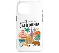 Incontrami in California Iconic Landmarks Travel Custodia per iPhone 16 Pro Max
