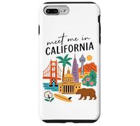 Incontrami in California Iconic Landmarks Travel Custodia per iPhone 7 Plus/8 Plus