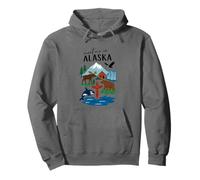 Incontrami nella maestosa Scena della Fauna Selvatica dell'Alaska Felpa con Cappuccio
