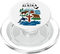 Incontrami nella maestosa scena della fauna selvatica dell'Alaska PopSockets PopGrip per MagSafe