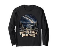 Incontrami sotto Cieli Bui Osservazione Stelle Arte Maglia a Manica