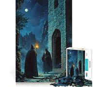 Incontro misterioso di notte Puzzle da 1000 pezzi per adulti Gioco di logica fine Divertimento tranquillo Bordi puliti Regalo memorabile (38x26cm)