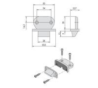 INCONTRO PER ANTIPANICO CISA 07072-33-0 - Ferrero Ferramenta