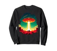 Incontro retrò UFO sotto Il Cielo del Deserto Felpa