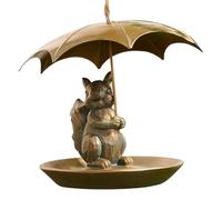 Incoraggiamento Ombrello di Scoiattolo - Decorazione del giardino all'aperto | metallo che tiene il per uccelli selvatici | Stazione di alimentazione per colibrì per il giardino