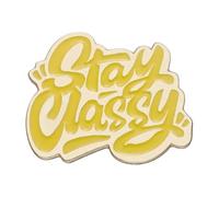 Incoraggiante frase in smalto - Spilla anni '90 con slogan "Adesso io odio le persone", normale, Metallo non prezioso