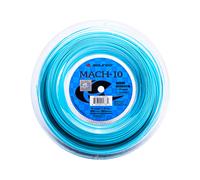 Solinco MACH-10 Corda da Tennis, 17 Gauge/1,20 mm, Poliestere, 200 Metri, Blu Turchese