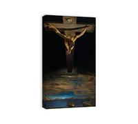 Incorniciato-Salvador Dalí Quadro Stampa Artistica su Tela 'Il Cristo'Riproduzioni di dipinti su tela Opere d'arte famose Poster e stampe Arte della Parete 90x160(35x63in)Incorniciato