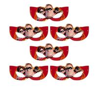 Incrdibls - Mascherine per gli occhi - Bomboniere per feste di supereroi - Maschere per occhi nere ispirate a tutti - Ideale per feste di Incrdibls, costumi, travestimenti, accessori per cabina
