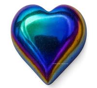Incredibile aura titanio pietra preziosa quarzo cuore pietra di palma tasca pietra di massa per corpo naturale chakra equilibrio Reiki guarigione vetro griglia